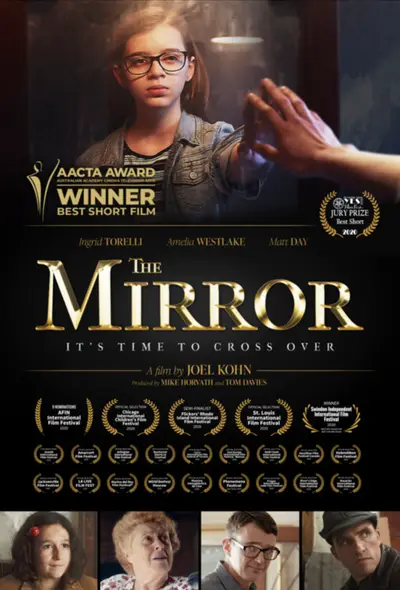 Poster for The Mirror, directed by Joel Kohn, AFIN 2020