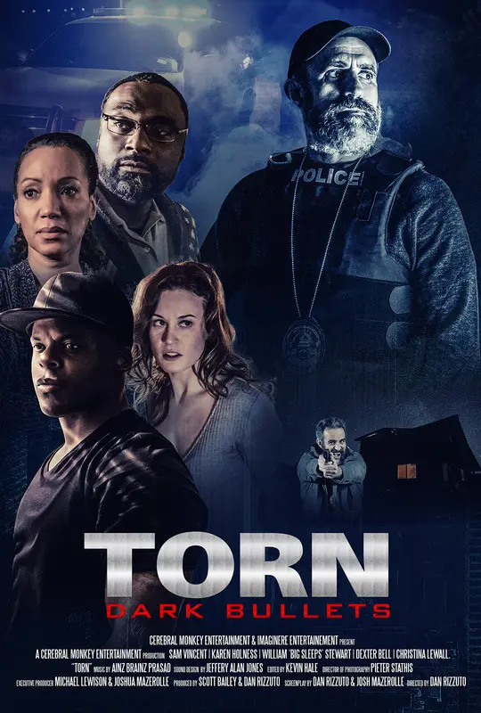 Poster for Torn: Dark Bullets, directed by Dan Rizzuto, AFIN 2020