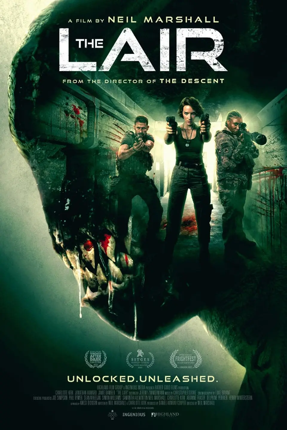 Poster for THE LAIR, directed by Neil Marshall, AFIN 2023