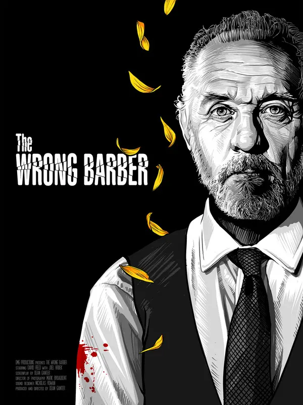 Poster for THE WRONG BARBER, directed by Dean Ganter, AFIN 2023