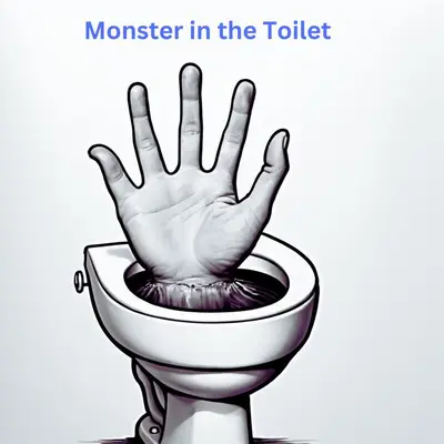 Poster for MONSTER IN THE TOILET, written by Tim Humphries, AFIN 2024