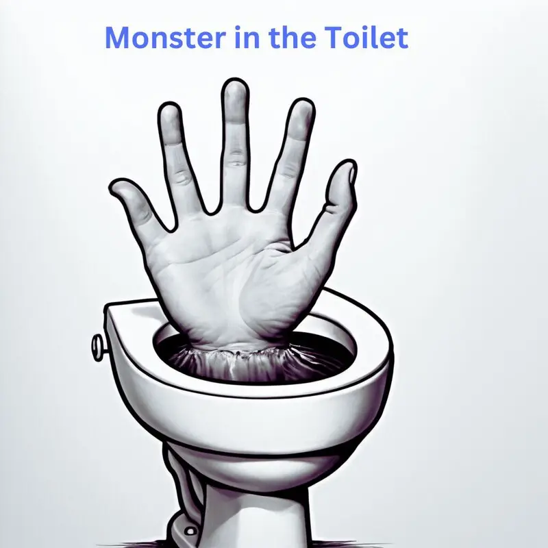 Poster for MONSTER IN THE TOILET, written by Tim Humphries, AFIN 2024