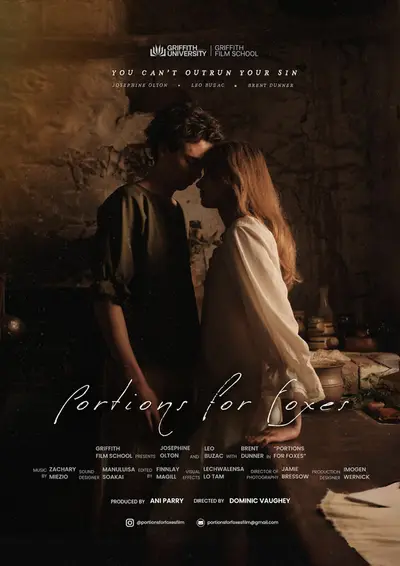 Poster for PORTIONS FOR FOXES, directed by Dominic Vaughey, AFIN 2024