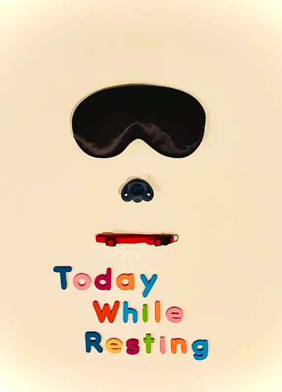 Poster for TODAY WHILE RESTING, written by Tommy Britt, AFIN 2024