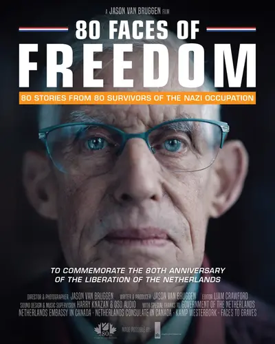 Poster for 80 FACES OF FREEDOM, directed by Jason van Bruggen, AFIN 2025