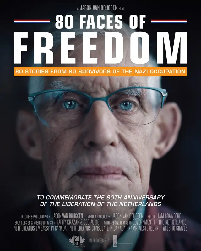 Poster for 80 FACES OF FREEDOM, directed by Jason van Bruggen, AFIN 2025
