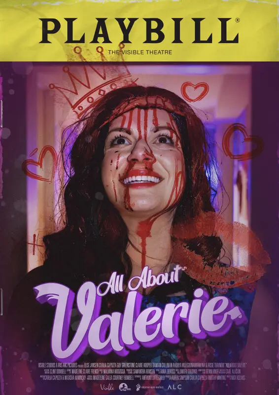 Poster for ALL ABOUT VALERIE, directed by Nick Kozakis, AFIN 2025