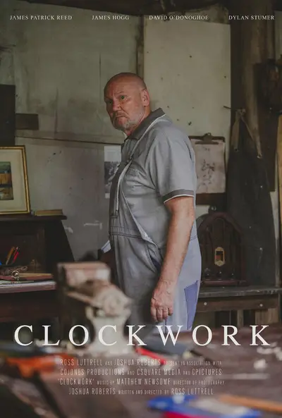 Poster for CLOCKWORK, directed by Ross Luttrell, AFIN 2025